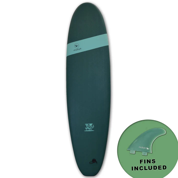 Mobyk Classic Long Softboard - Mallard Green