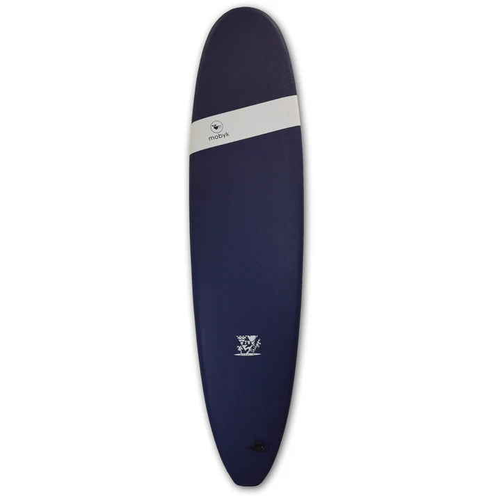 Mobyk 7'6 Classic Long Softboard - Midnight Blue