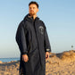 Sandbanks Style Luxury Dry Robe - Navy/Grey