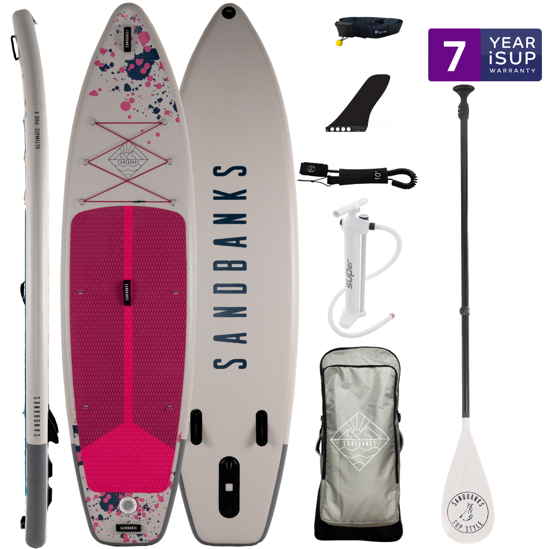 Pro-X Pink 10'6'' x 32'' x 4.75'' iSUP Package