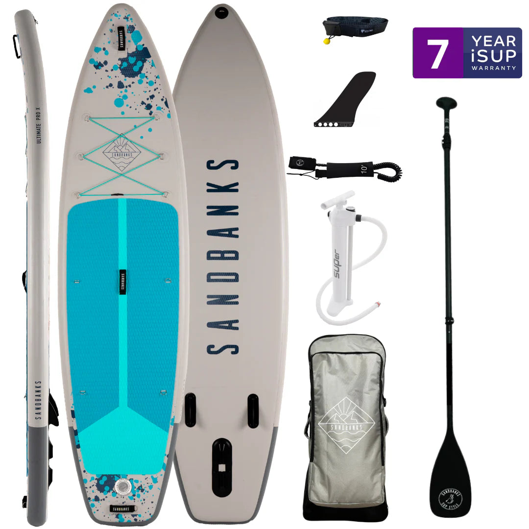 Pro-X Turquoise 10'6'' x 32'' x 4.75'' iSUP Package