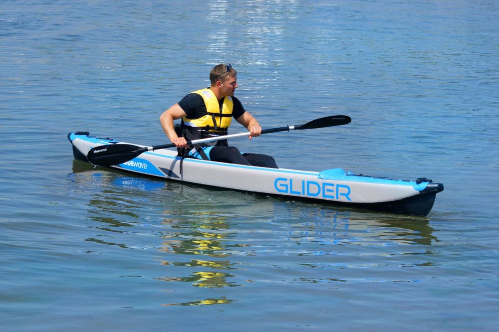 Glider Full Drop-Stitch Single Inflatable Kayak Package | Blue