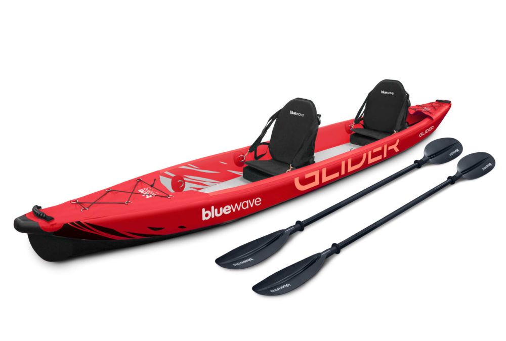 Glider Full Drop-Stitch Double Inflatable Kayak Package | Red