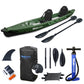 Glider Full Drop-Stitch Double Inflatable Kayak Package | Green