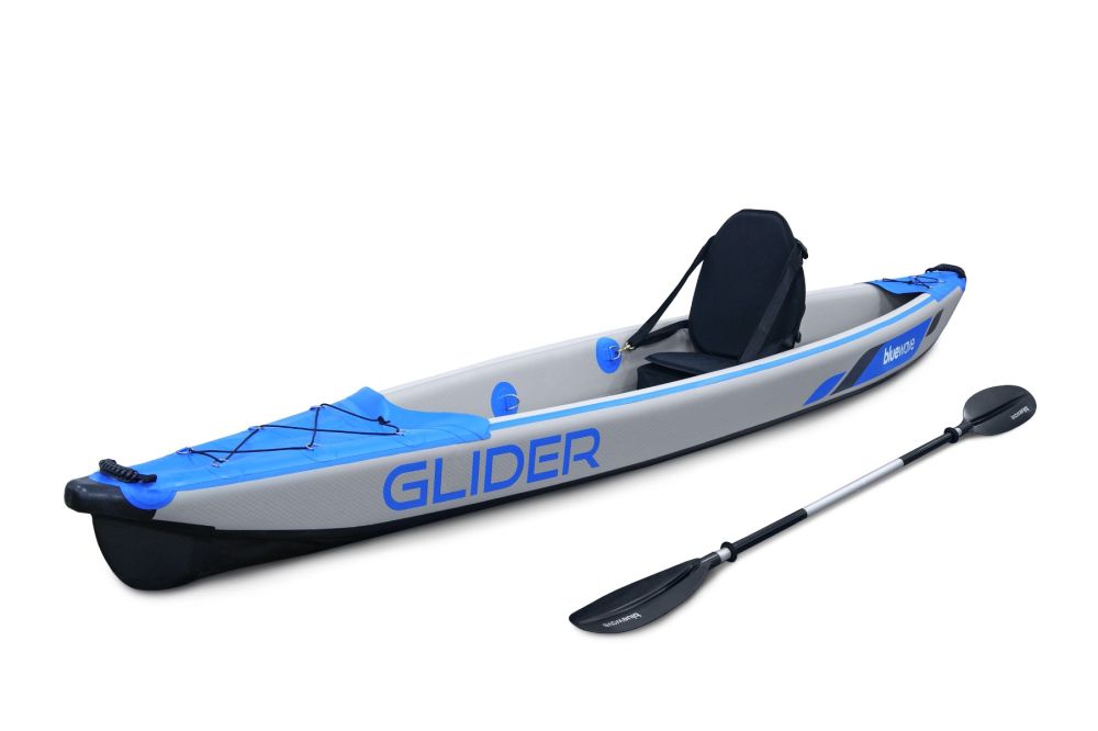 Glider Full Drop-Stitch Single Inflatable Kayak Package | Blue