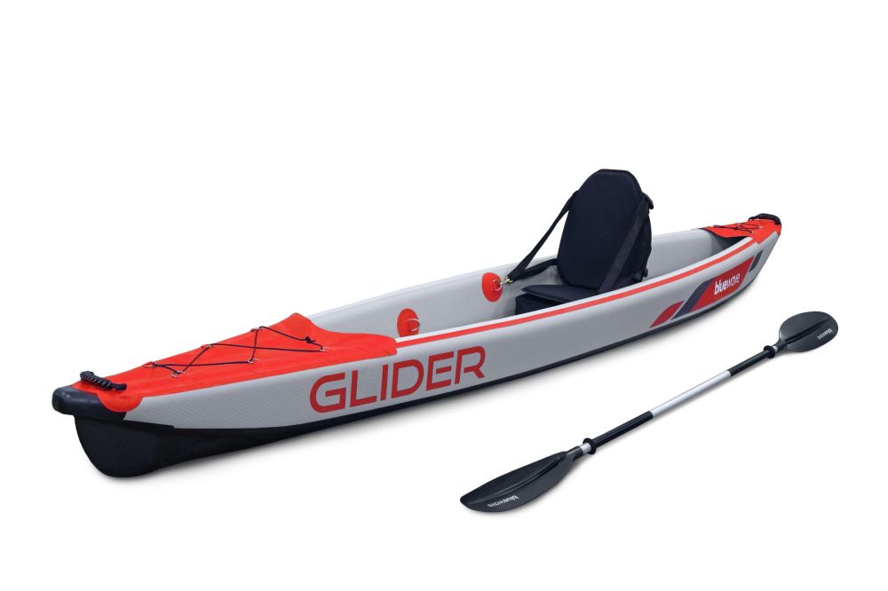 Glider Full Drop-Stitch Single Inflatable Kayak Package | Red