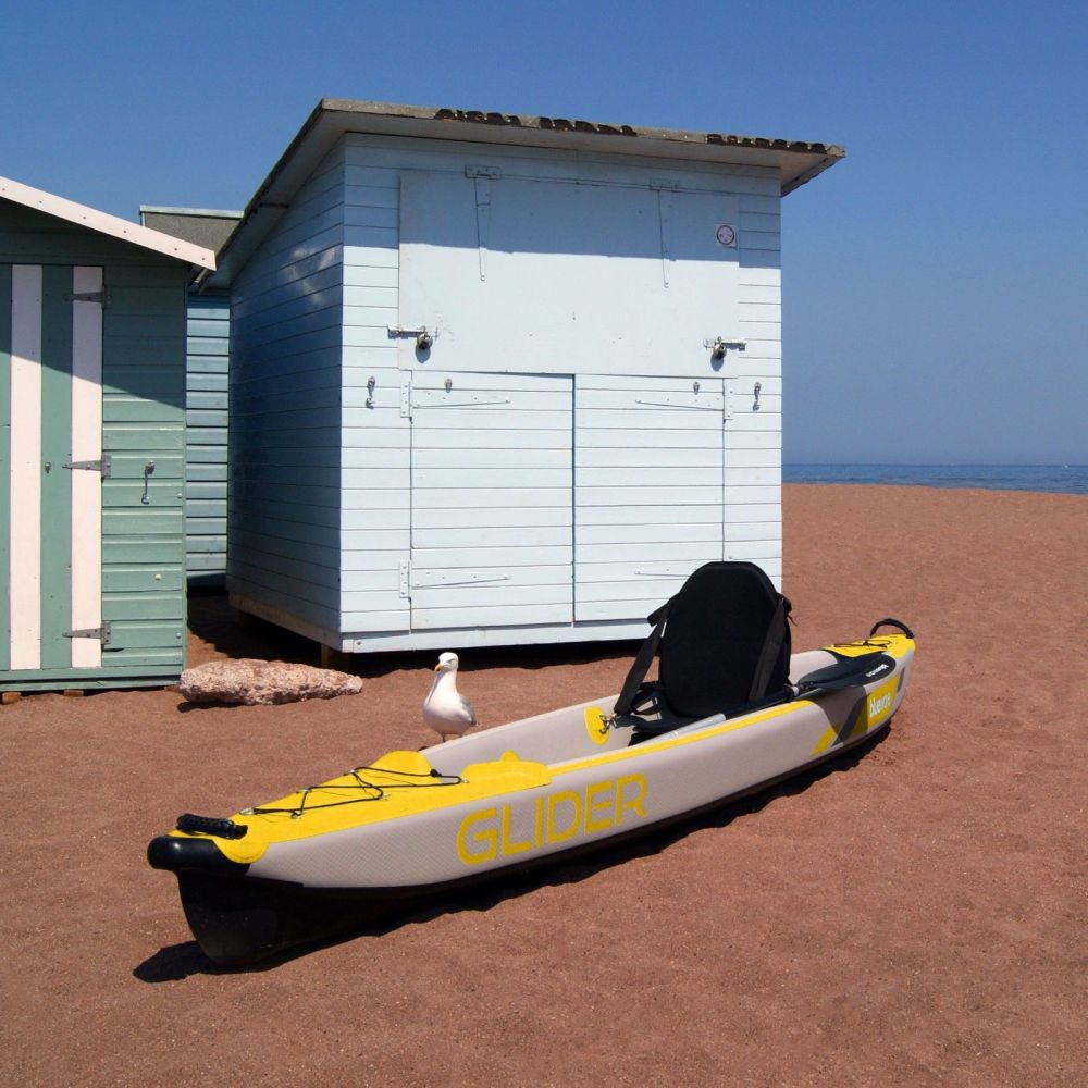 Glider Full Drop-Stitch Single Inflatable Kayak Package | Yellow