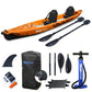 Glider Full Drop-Stitch Double Inflatable Kayak Package | Orange