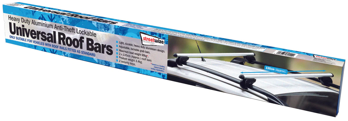 HD Lockable Roof Bars - Streetwize