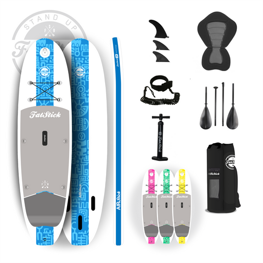 FatStick Air Stick 10’6 Inflatable Paddle Board SUP Package
