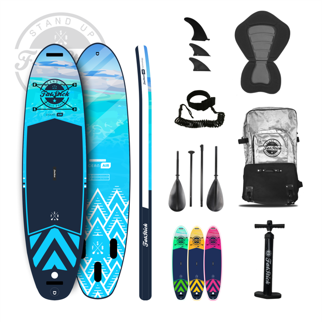 Pure Art 10’6 Inflatable FatStick Paddle Board SUP Package